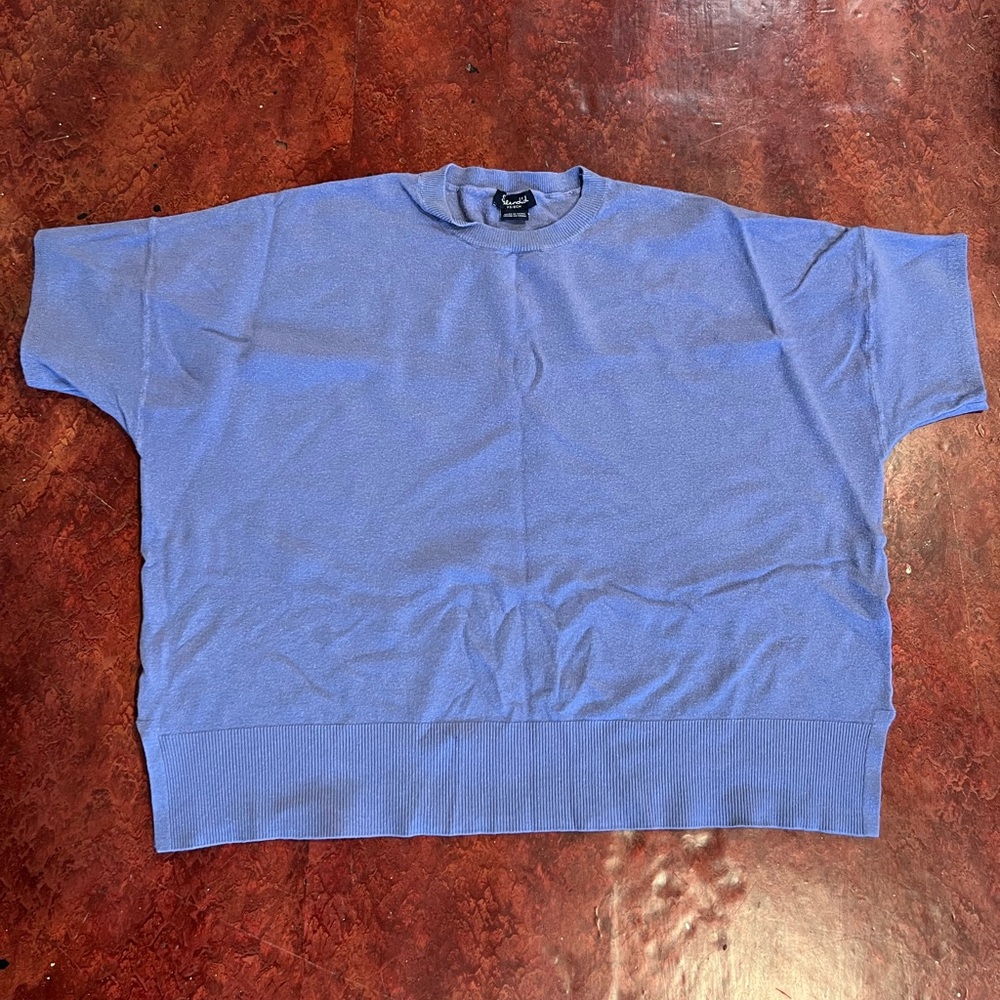 Splendid Soft Blue Crew Neck Top